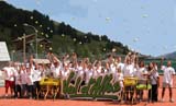 photo d'un groupe de stage de tennis world class tennis